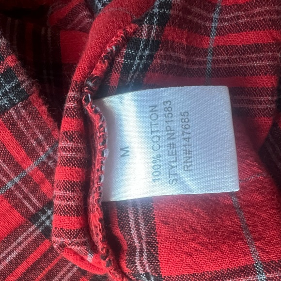 Nude Red Plaid Pants - Picture 7 of 9
